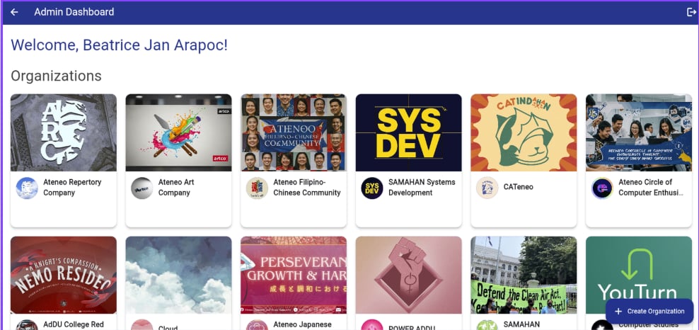 Univents Admin Portal